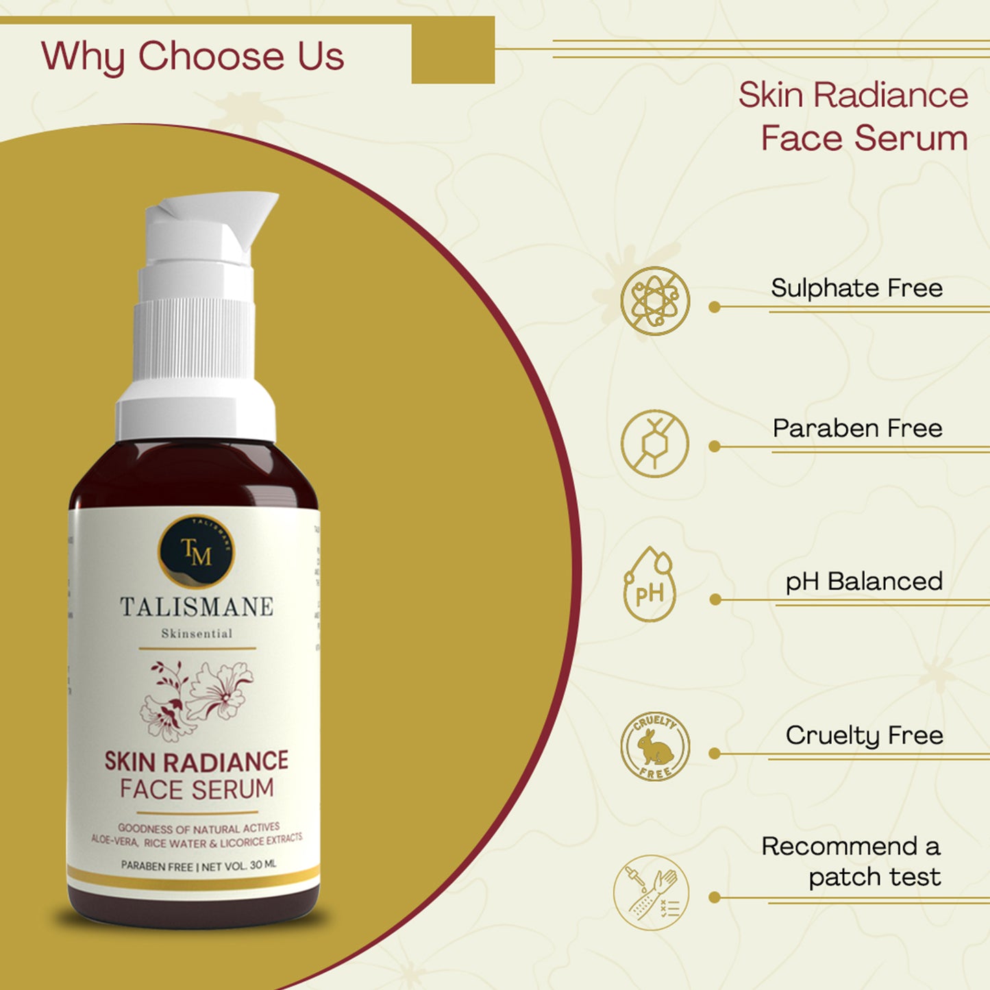 SKIN RADIANCE FACE SERUM (30 ml)- TALISMANE SKINSENTIAL