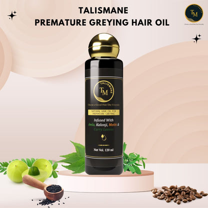 PREMATURE GREYING FIGHTER HAIR OIL & REVITALISER SERUM COMBO -(Pack of 2)