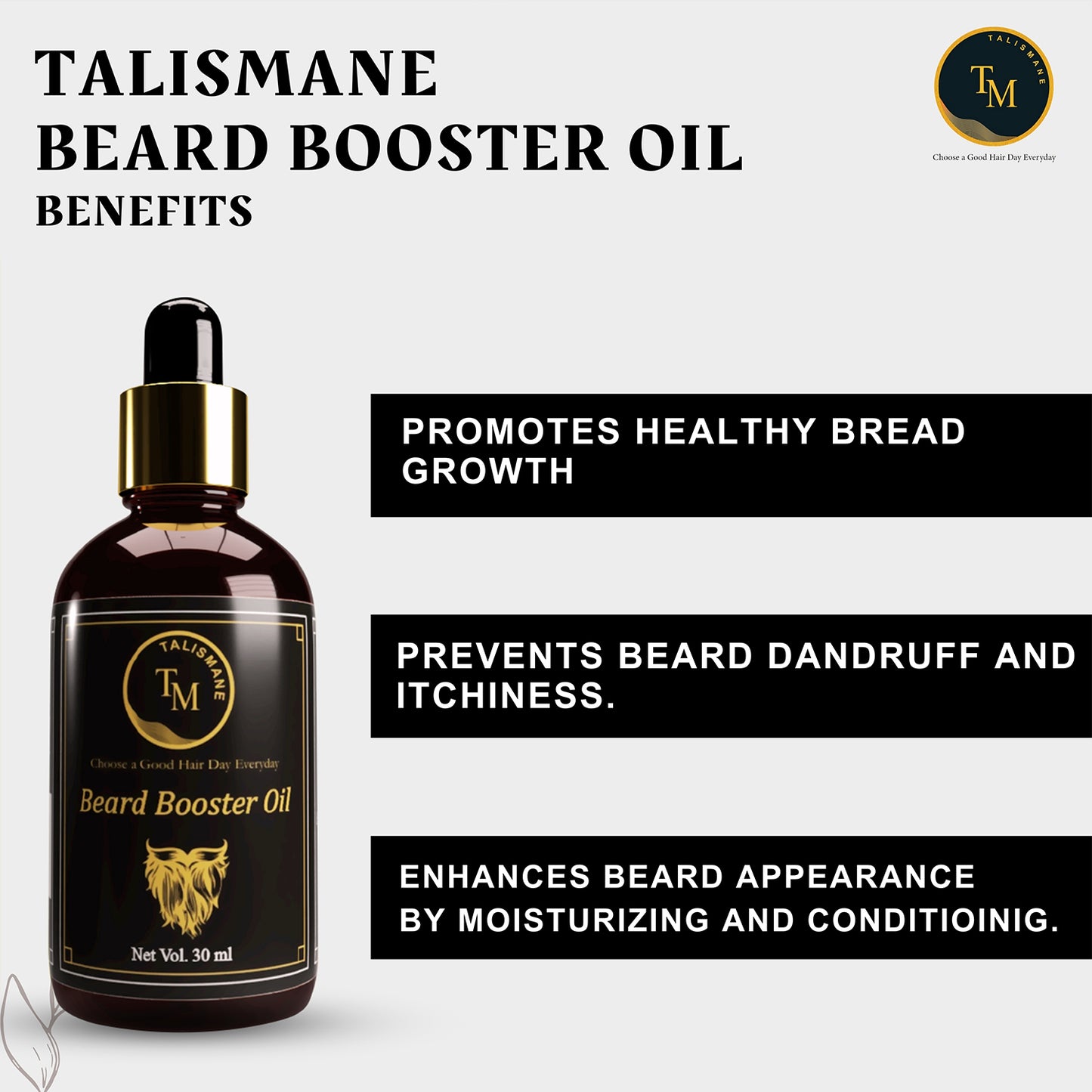 TALISMANE PROFESSIONAL BEARD BOOSTER OIL(30ml)