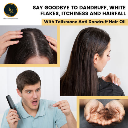 ANTIDANDRUFF HAIR OIL WITH TRIPLE HERBAL POWER