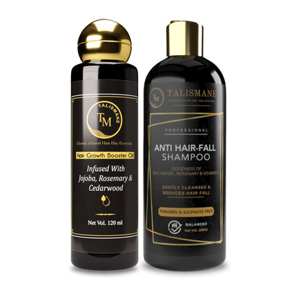 HAIR GROWTH BOOSTER OIL & ANTIHAIRFALL SHAMPOO COMBO-(Pack of 2)