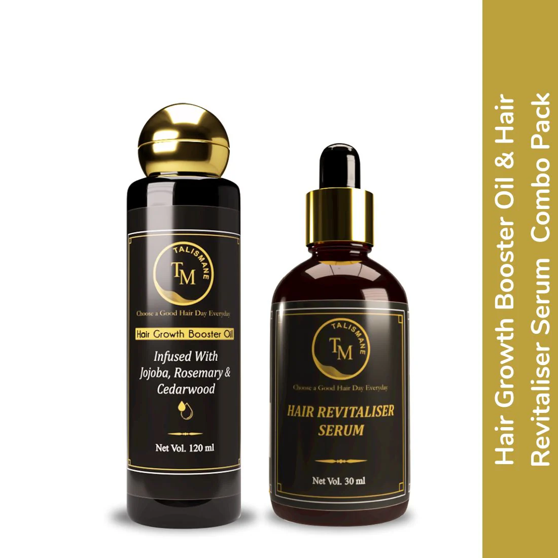 ANTIHAIRFALL/ HAIRGROWTH BOOSTER OIL & REVITALISER SERUM COMBO -FOR MEN & WOMEN - Image 6