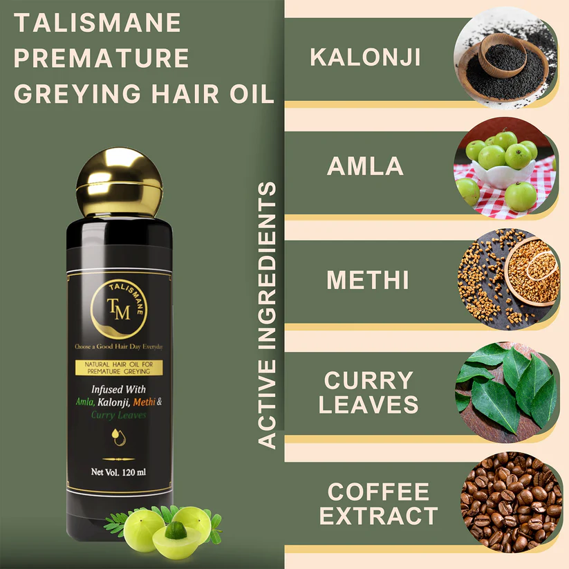 PREMATURE GREYING FIGHTER HAIR OIL (120 ML) - Image 7