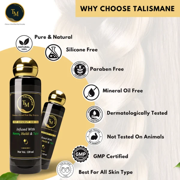 ANTIDANDRUFF HAIR OIL WITH TRIPLE HERBAL POWER - Image 6