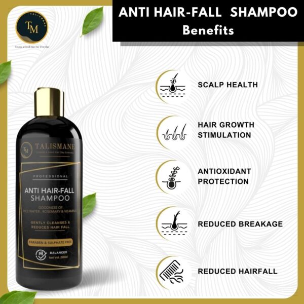 TALISMANE PROFESSIONAL ANTI HAIRFALL SHAMPOO (200ml) - Image 3