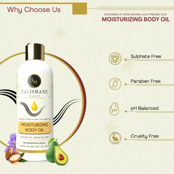 MOISTURISING BODY OIL (100 ml)- TALISMANE SKINSENTIAL - Image 5