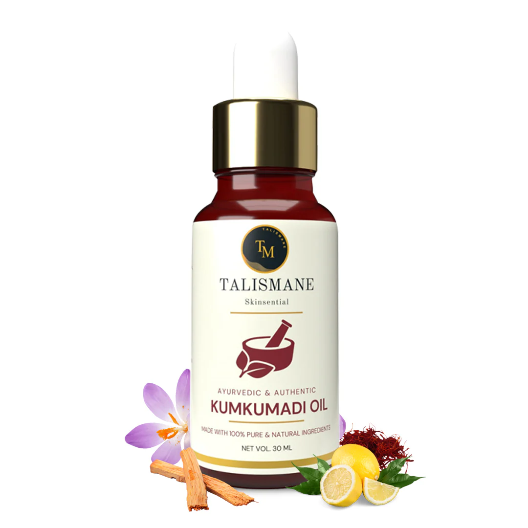 KUMKUMADI AYURVEDIC OIL (30 ml)- TALISMANE SKINSENTIAL - Image 3